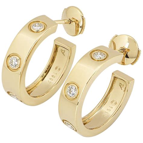 cartier love ring with diamonds dupe|cartier love hoop earrings dupe.